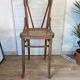 High cane bistro chair and curved wood