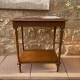 Wooden and pink marble server
