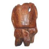 Hand carved wooden tree trunk chair, 1970's