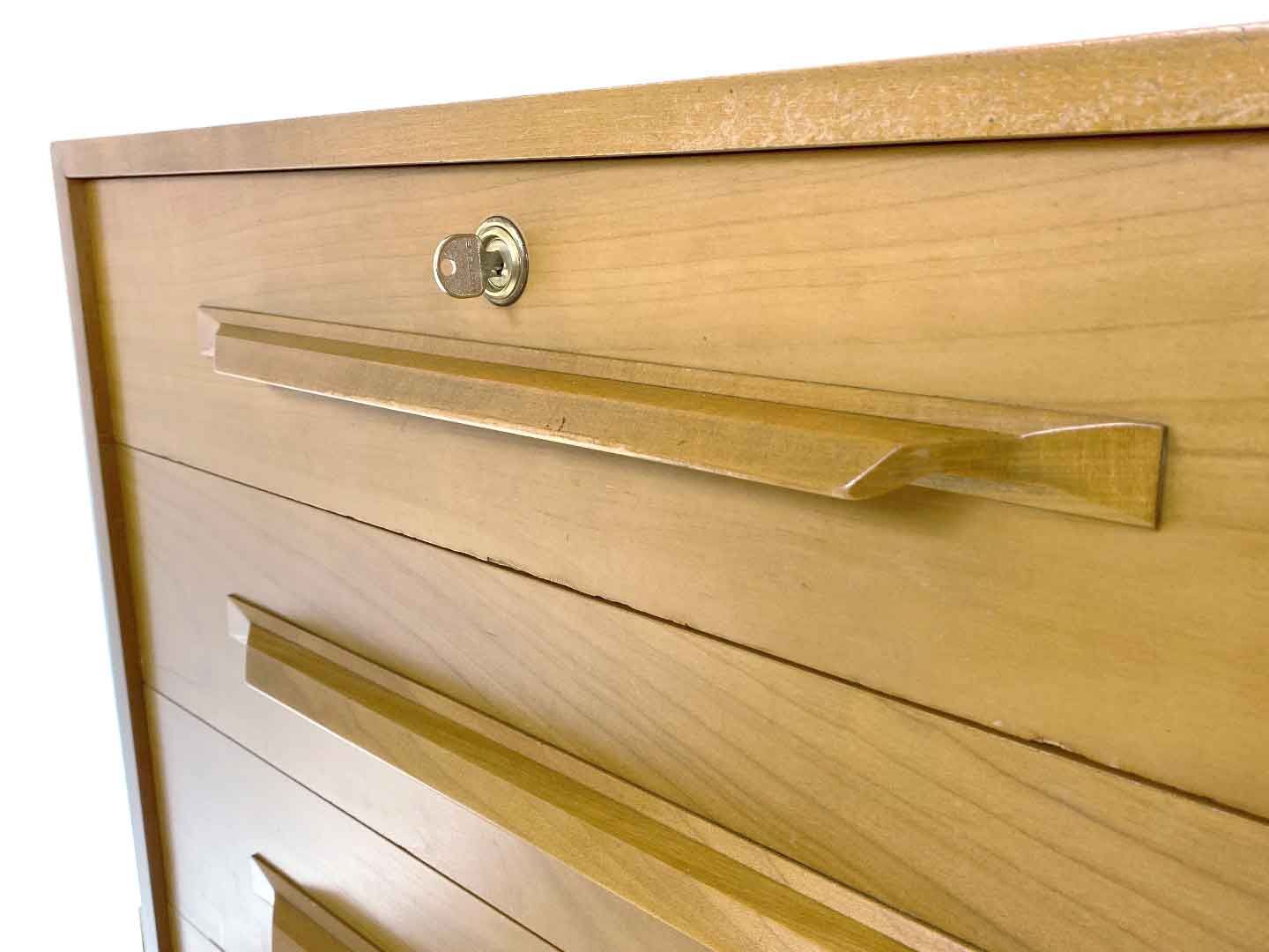 Vintage cherry wood sideboard - georg pollmann möbelfabrik, 1960s