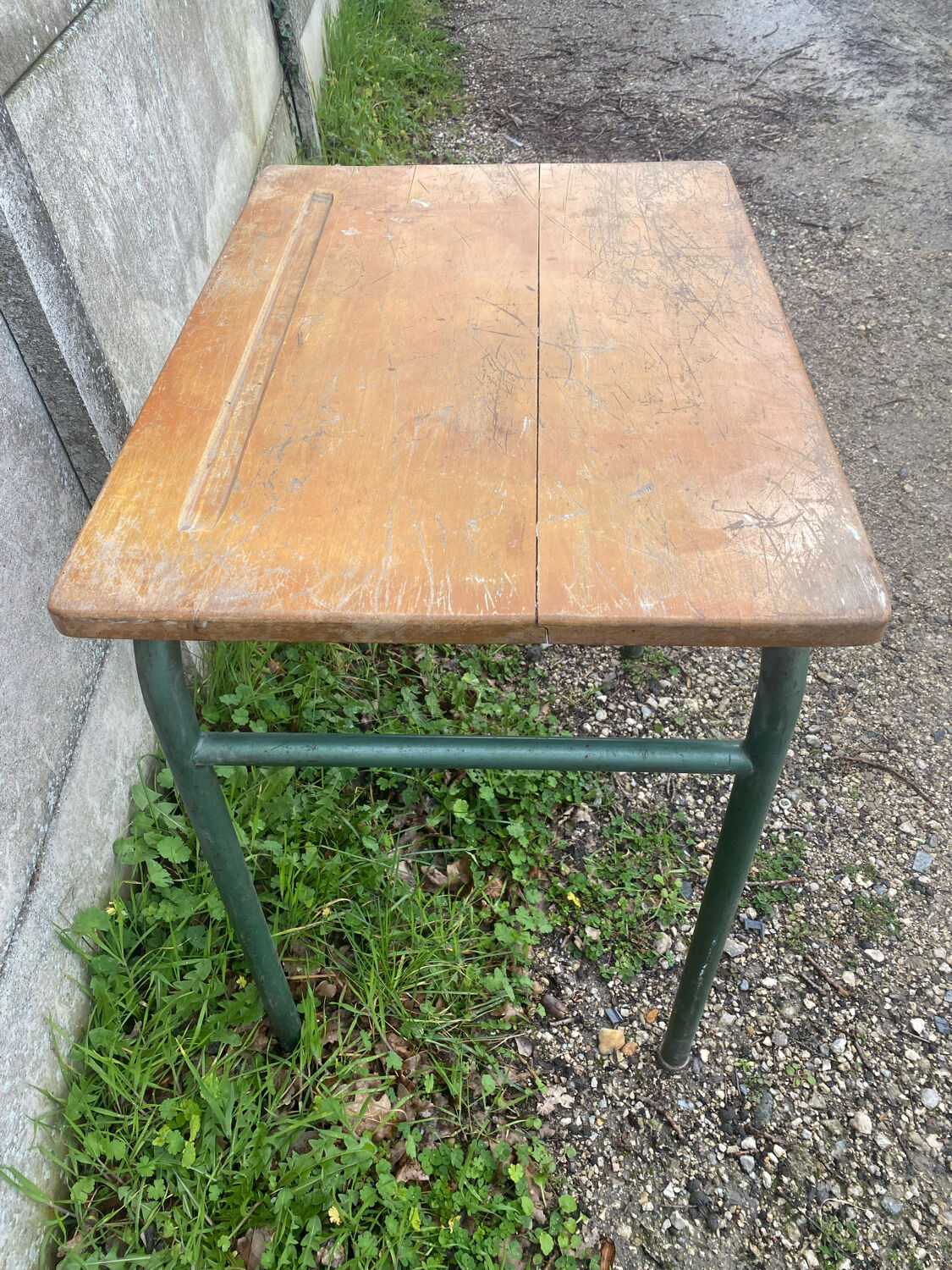 Vintage school desk