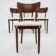 Ensemble de 4 chaises de salle à manger en hêtre des années 1950, Tchécoslovaquie