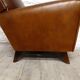 Fauteuil club ancien année 1950 pied compas