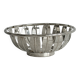 Salad bowl, vintage shiny metal bread basket.