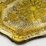 Decorative vintage baroque gold plateau
