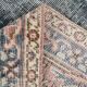 Faded Navy Blue Classic Vintage Persian Rug, 202x323 Cm