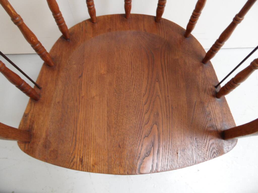 Fauteuil de bureau en chêne ancien