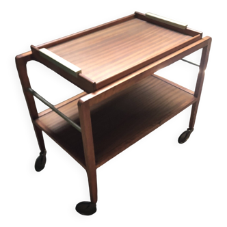 Scandinavian 60s serving table on wheels