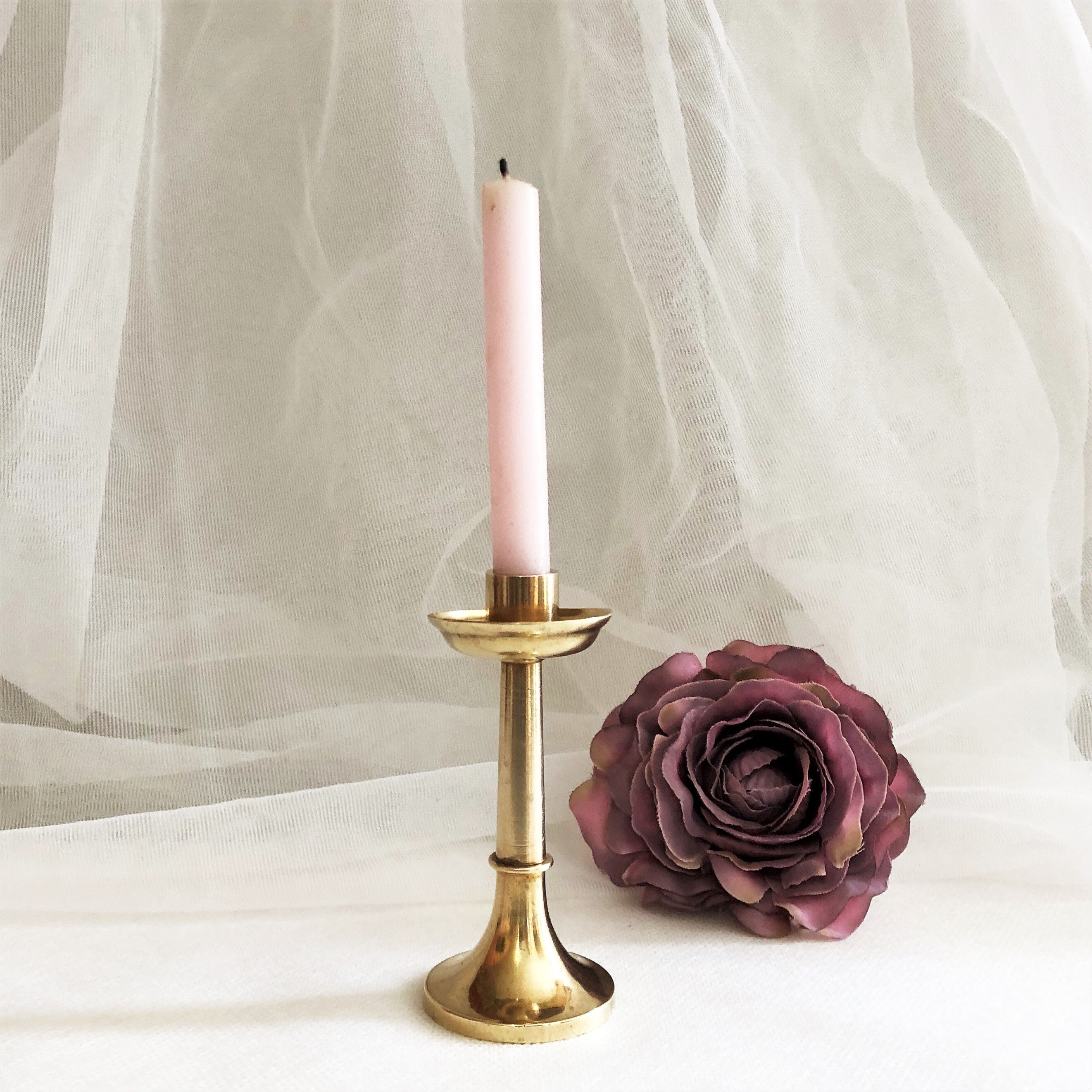 Mini bronze candle holder XIXth