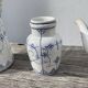 Antique Digoin Sarreguemines blue and white tea set