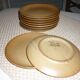 Pair of stoneware dessert plates cnp village france