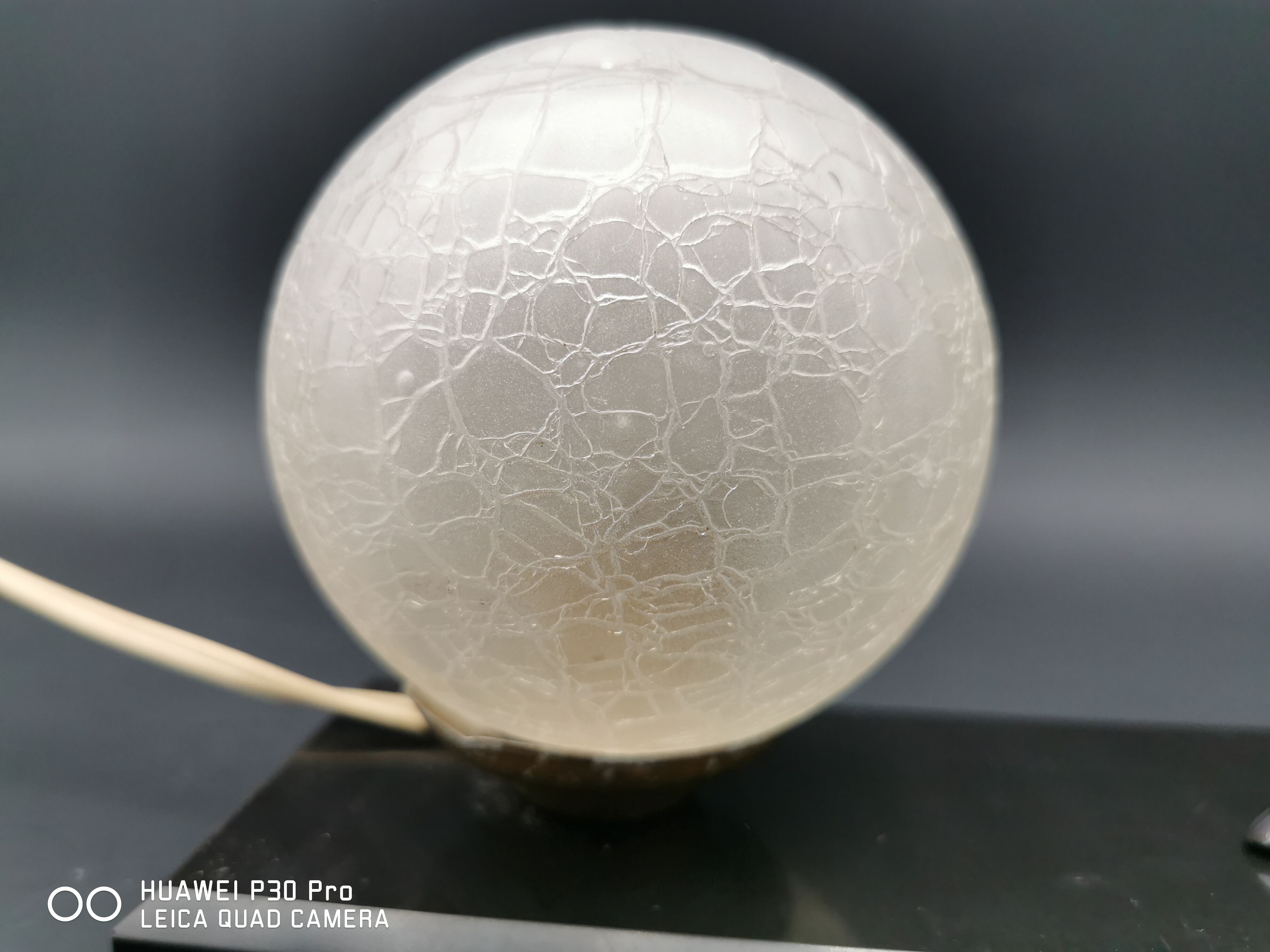 Lamp marble support deer Regulates