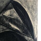 heide lindecke, untitled, circa 1960-70. charcoal on paper
