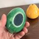 Vintage Italian Polished Alabaster Pear Lemon Fruit