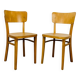 Paire de chaises bistrot Thonet, bois, années 60