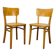Paire de chaises bistrot Thonet, bois, années 60