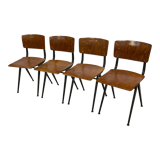 Vintage Eromes Marko Holland chairs set of four  60's Design