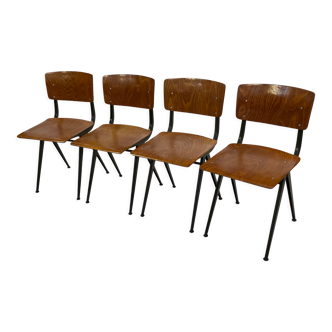 Vintage Eromes Marko Holland chairs set of four  60's Design