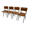 Vintage Eromes Marko Holland chairs set of four  60's Design
