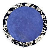 Tapis rond Artisca Vermont tufté main années 1980 France