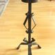 High handmade wrought iron candle holder for larger candles - vintage
