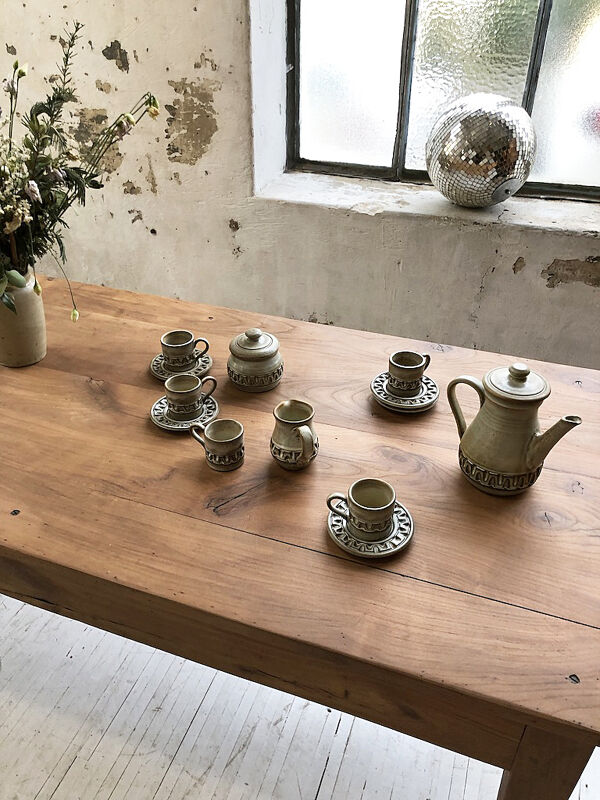 Service à café avec 6 tasses Besson Vallauris