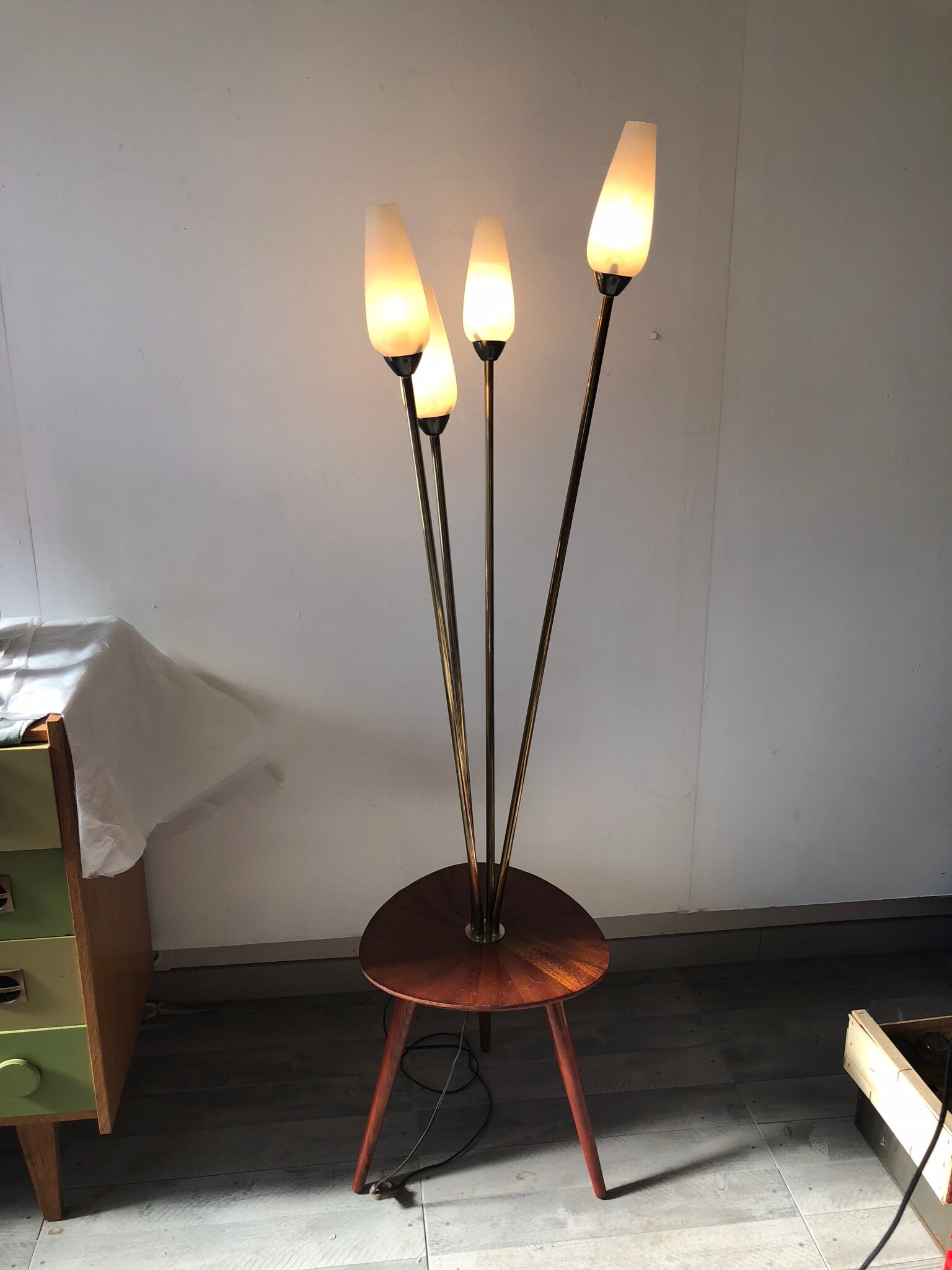 Floor lamp tripod 60 years