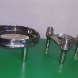 Set - candleholders and shell designed by Fritz Nagel and Caesar Stoffi.