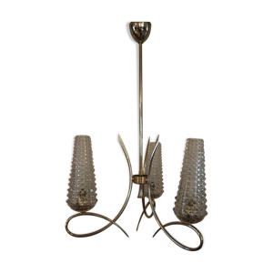 Lustre en laiton et ses