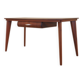 Oak desk, Italian design, 1970s, production: Italy