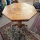 Marquetry pedestal table
