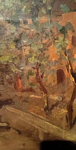 Oil painting on canvas by Salvatore Balsamo (Naples 1894-1922)