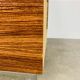 Rosewood and glass chest of drawers, 1960s, Scandinavian storage furniture.