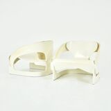 Set of 2 Model 4801 Armchairs by Joe Colombo for Kartell, 1960s