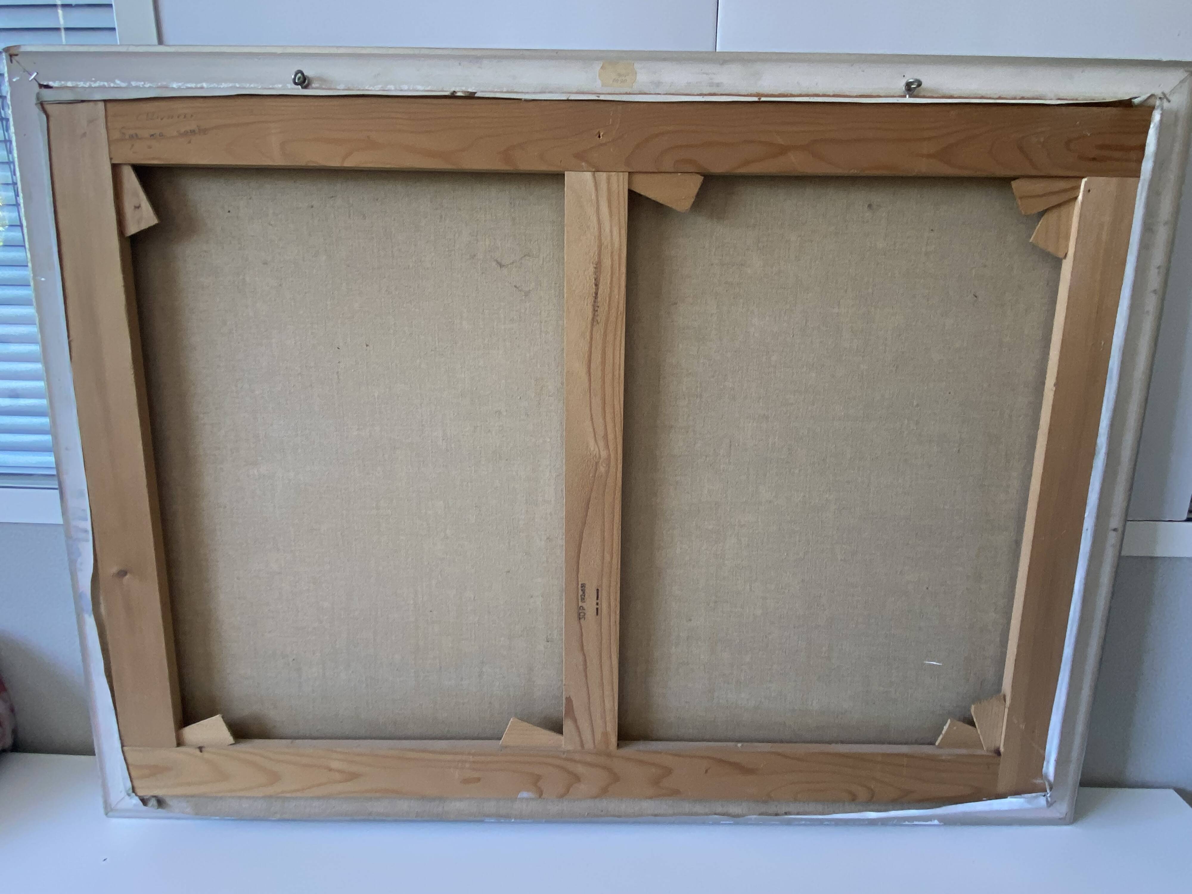 Framed Oil Painting on Canvas by Artist Painter C. M. Ollivierre