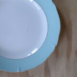 Vintage plates aqua/mint edge Ceranord