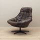 Leather swivel armchair, Danish design, 1960s, designer: H.W. Klein, manufacture: Bramin
