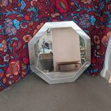 Large 70s chrome mirror