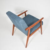 Fauteuil original « Snieżnik » années 1960, bleu