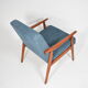 Original club armchair "Snieżnik" 1960s, blue