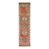 3x11 Wool Vintage Runner Rug, Turkish Runner, 90x340Cm