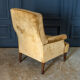 Armchair napoleon iii yellow fabric walnut tops feet late nineteenth