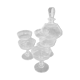 5 crystal champagne glasses