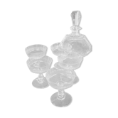 5 crystal champagne glasses