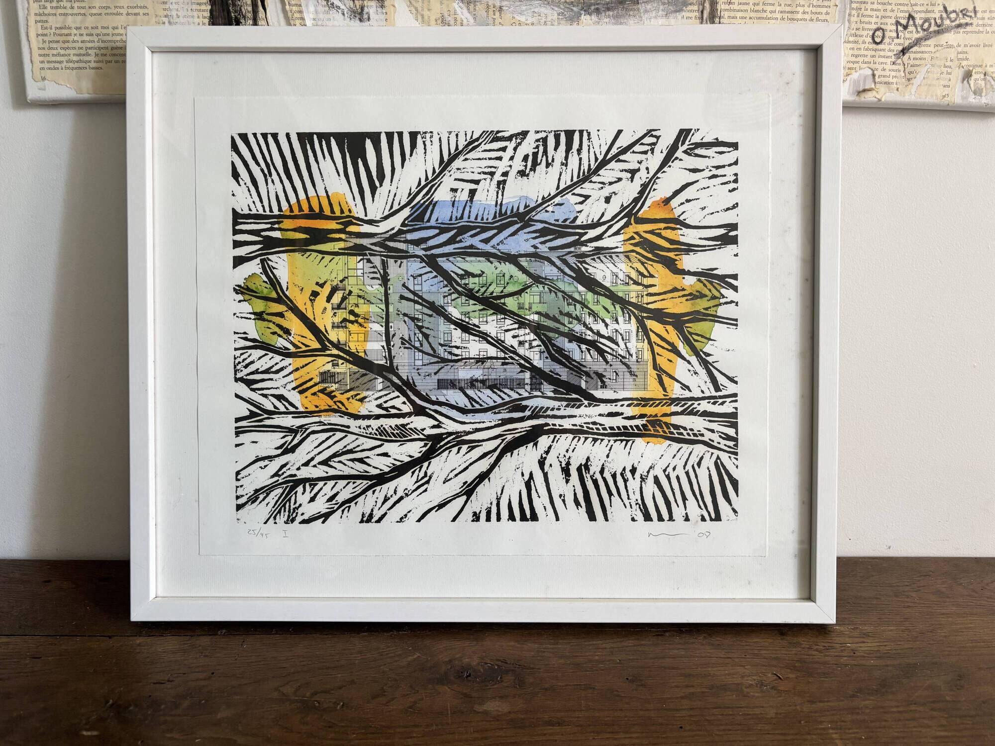Gravure encadrée Martin Bruneau, signée et numérotée – 2008