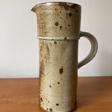 Stoneware ceramic pitcher