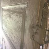 Entrance door in old oak