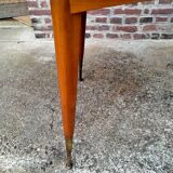 Extendable table with extensions old vintage compass legs design XXeme