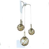 Large Mid Century  Bubble Glass Pendant Light