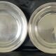 2 large ercuis dishes in silver metal